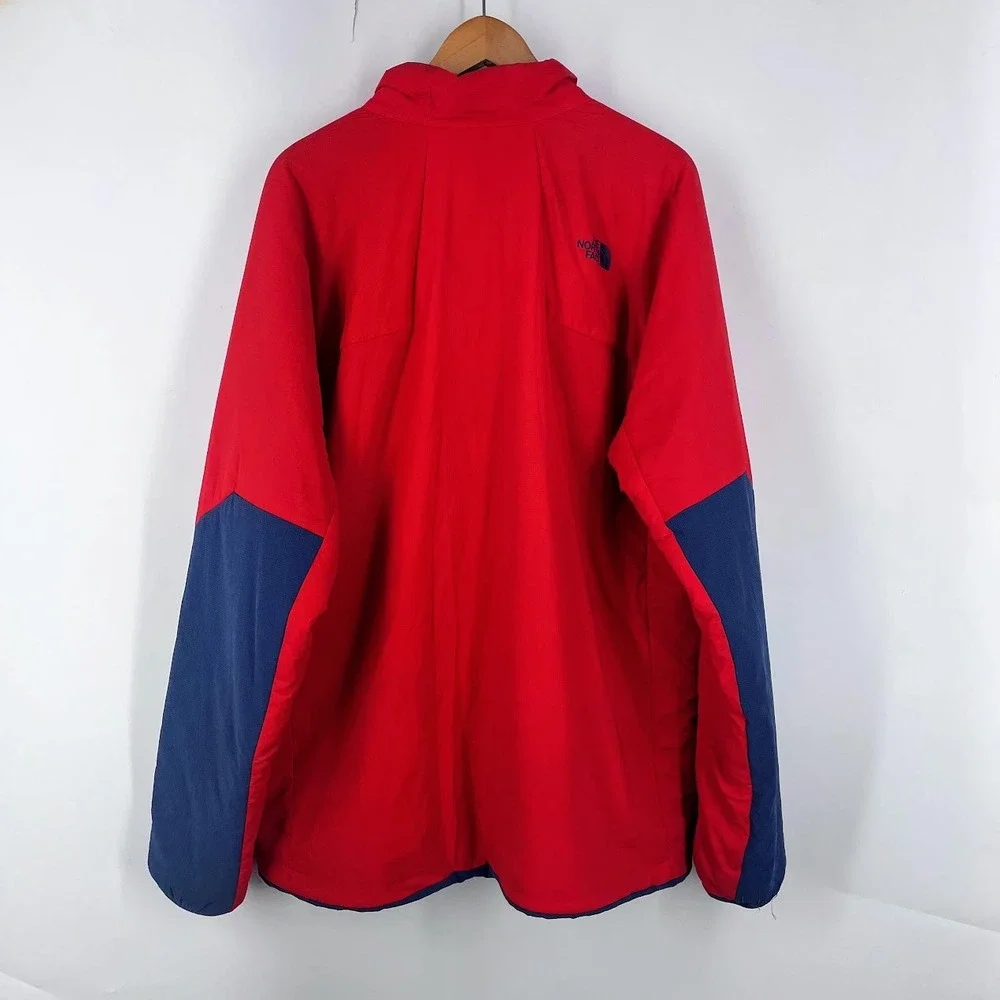 The North Face Ventrix Jacket Mens XXL Red Navy Blue Full Zip Active Insulated